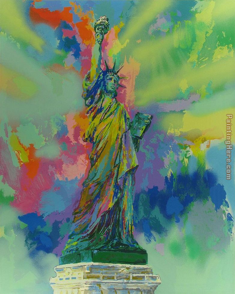 Lady Liberty painting - Leroy Neiman Lady Liberty art painting